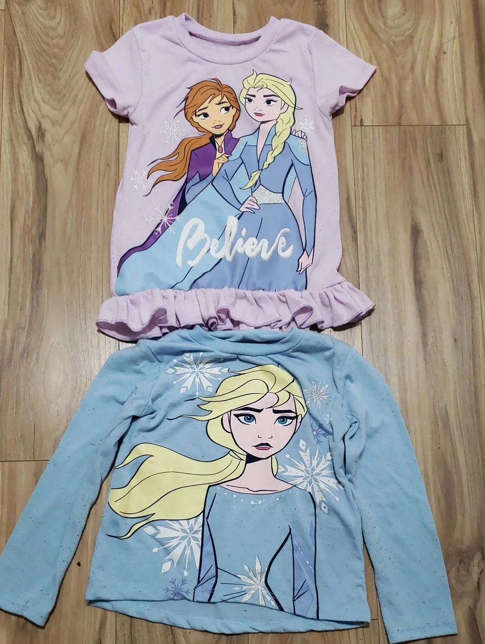 🔴10×$13!!Disney Frozen Girls Pajama Tops - Light Pink & Light Blue